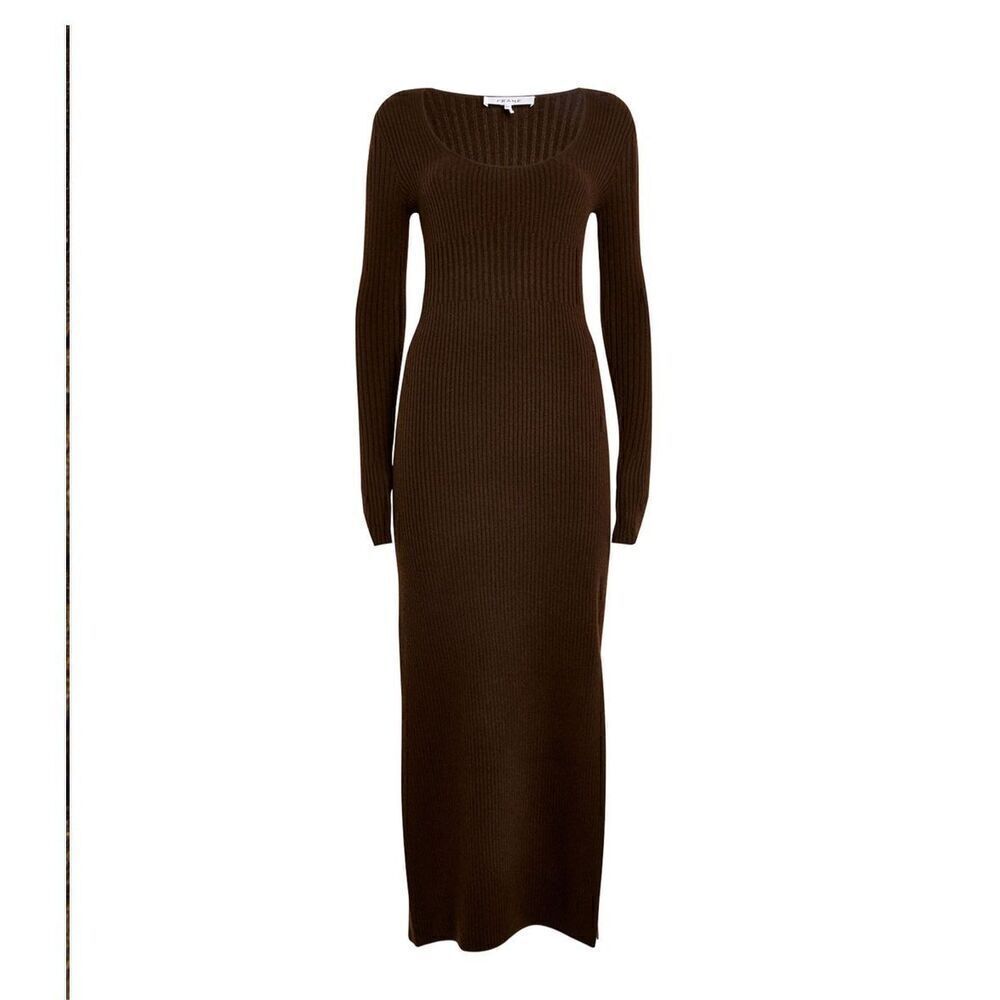 Frame Ribbed Cashmere U-Neck Dress NWT medium - Picture 11 of 15
